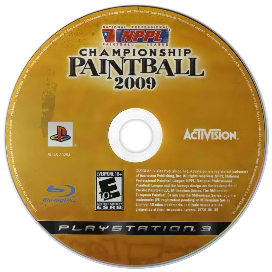 NPPL Championship Paintball 2009 PlayStation 3 PS3 for retro video game enthusiasts featuring first person paintball gameplay competitive tournament matches team based strategy customizable equipment fast paced arena action realistic paintball mechanics and collectible gaming appeal disc 