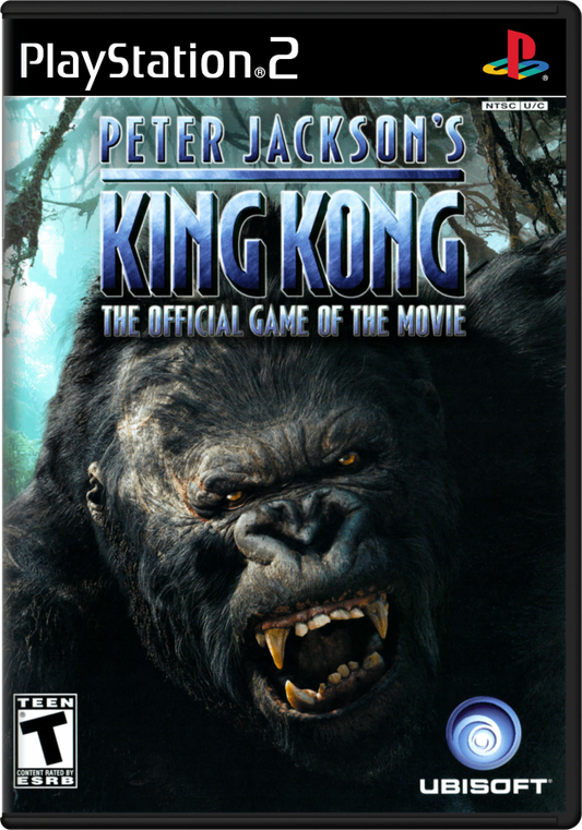 Peter Jacksons King Kong PS2 PlayStation 2 action adventure game retro video game cover art