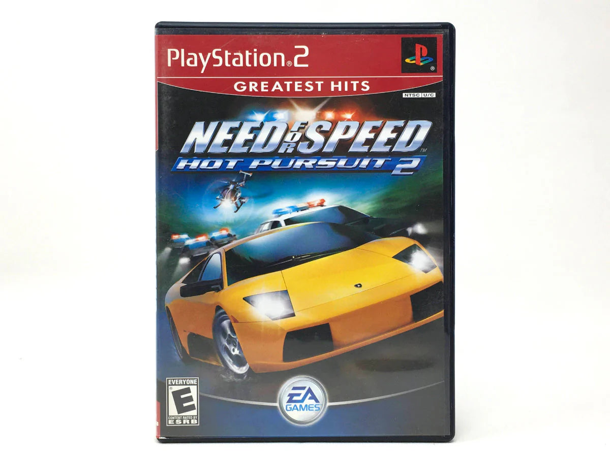 Need for Speed Hot Pursuit 2 Greatest Hits cover art for PlayStation 2 (PS2) video game