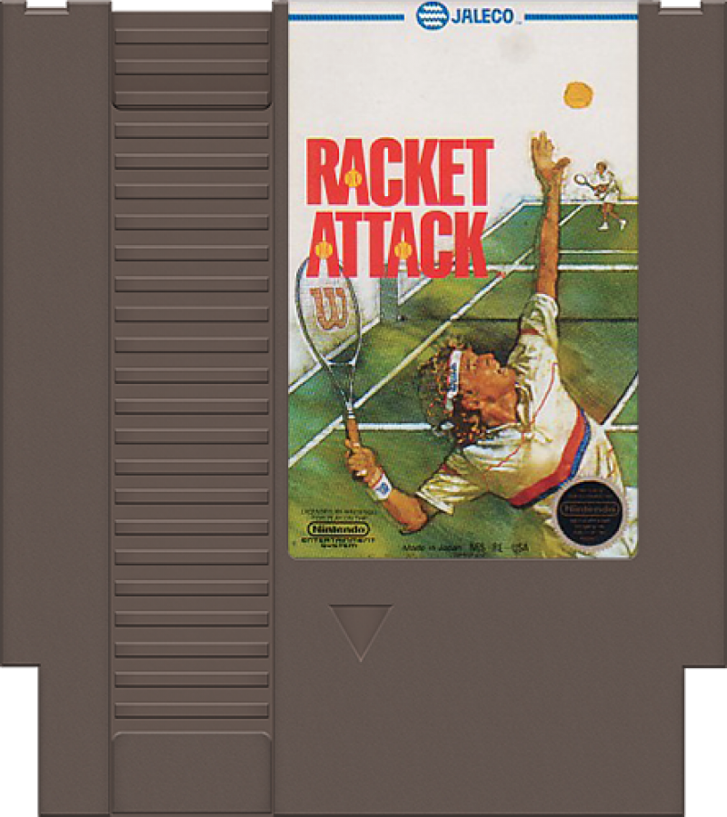 Racket Attack cartridge for Nintendo Entertainment System (NES) retro video game