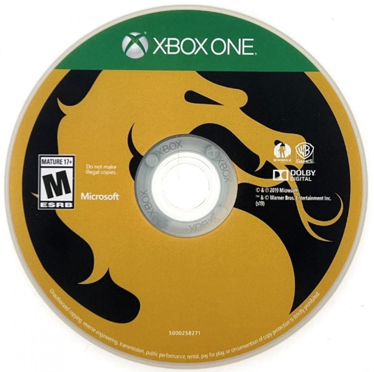 Mortal Kombat 11 disc for Xbox One (XONE) fighting video game