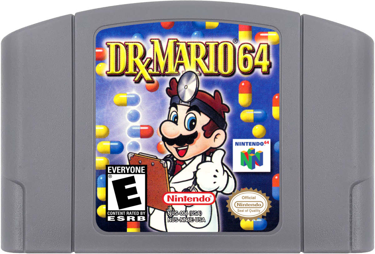 Dr. Mario 64 cartridge for Nintendo 64 (N64) video game