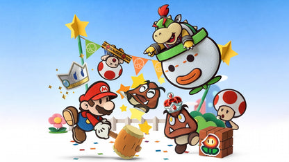 Paper Mario Sticker Star for Nintendo 3DS adventure role playing game featuring whimsical sticker based combat charming characters vibrant worlds and classic Mario franchise humor gameplay