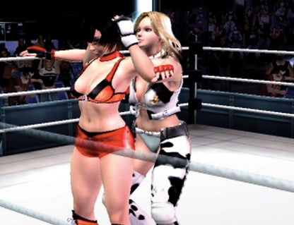Rumble Roses – PlayStation 2 (PS2) video game gameplay, all female wrestling fighting game.