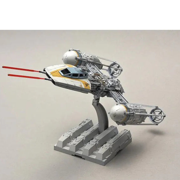 Y Wing Starfighter Star Wars 1 72 scale model kit Bandai Hobby buildable rebel alliance spacecraft detailed plastic kit snap fit display model sci fi vehicle collectible for fans 