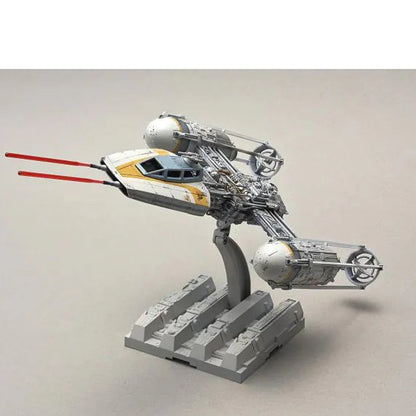 Y Wing Starfighter Star Wars 1 72 scale model kit Bandai Hobby buildable rebel alliance spacecraft detailed plastic kit snap fit display model sci fi vehicle collectible for fans 