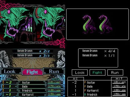 The Dark Spire game for the Nintendo DS featuring first person dungeon crawling RPG gameplay with classic grid based exploration party management and challenging turn based combat in a dark fantasy setting gameplay