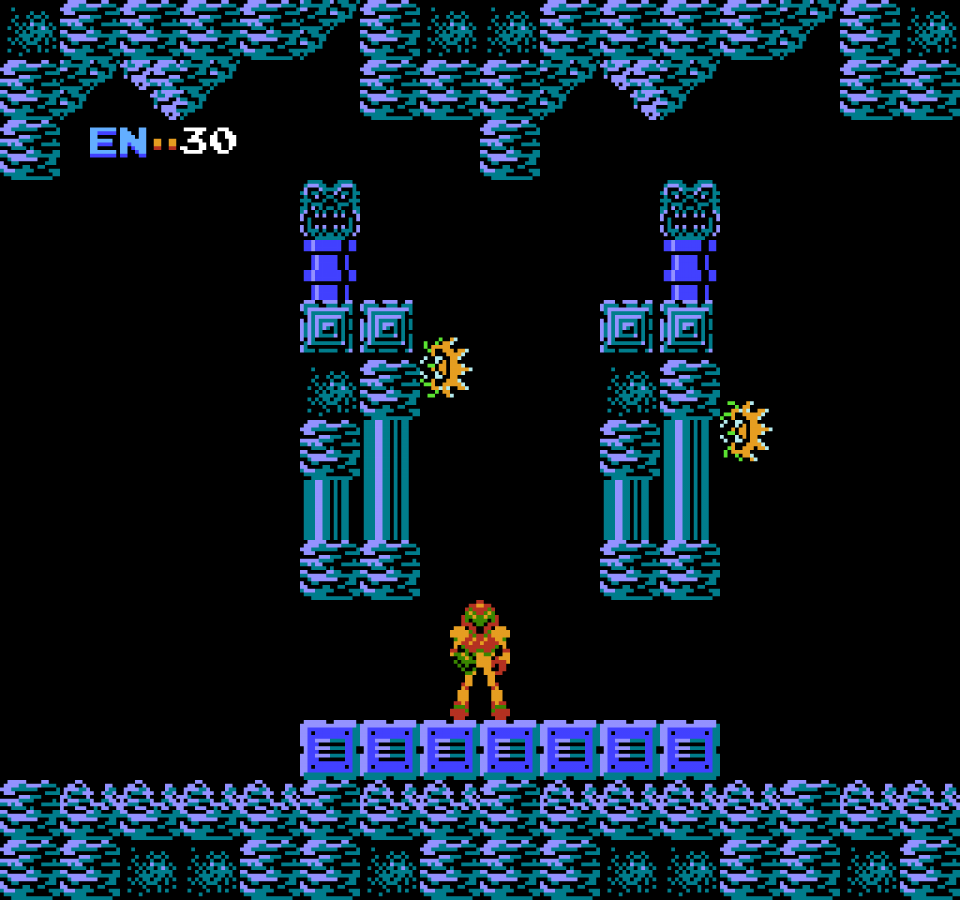Metroid gameplay image for Nintendo Entertainment System (NES) retro video game