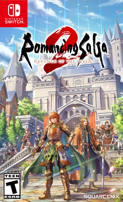 Romancing SaGa 2 Revenge of the Seven game featuring classic JRPG gameplay, turn-based combat, and an epic fantasy storyline cover art
