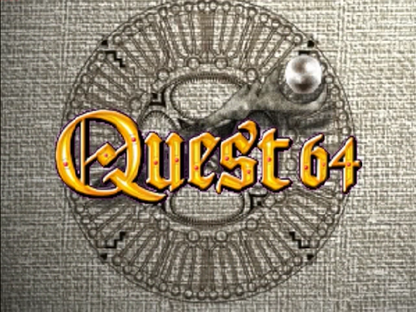 Quest 64 title screen for Nintendo 64 (N64) video game