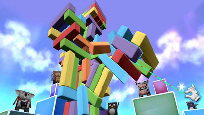 Boom Blox gameplay art for the Nintendo Wii (Wii) video game