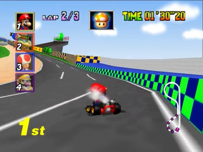 Mario Kart 64 gameplay for Nintendo 64 (N64) video game