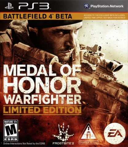 Medal of Honor: Warfighter [Limited Edition] cover art for PlayStation 3 (PS3) video game