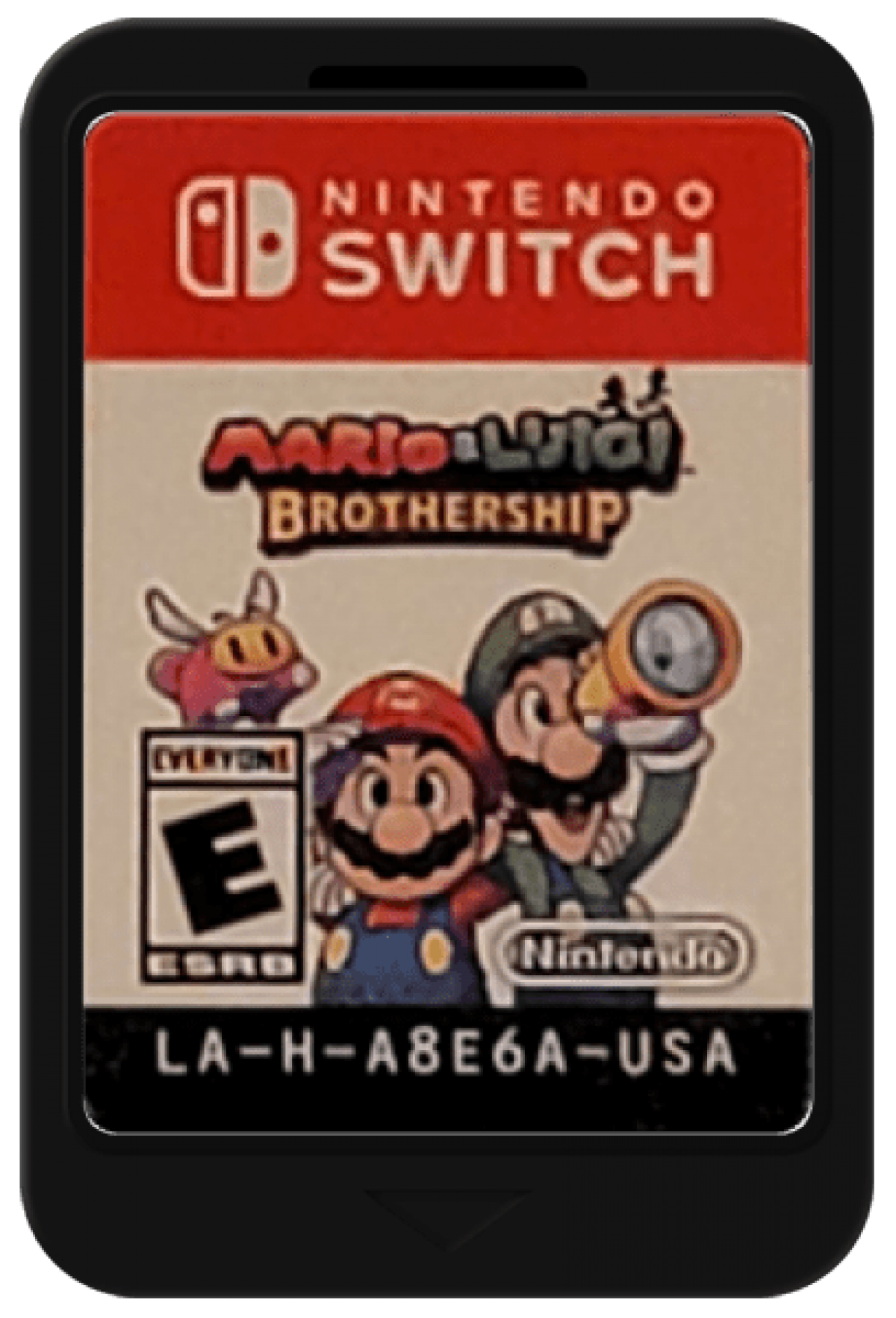 Mario and Luigi Brothership cartridge for Nintendo Switch RPG game