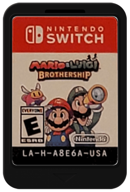Mario and Luigi Brothership cartridge for Nintendo Switch RPG game
