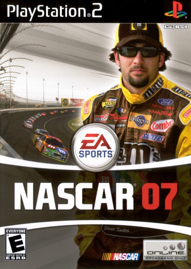 NASCAR 07 – PlayStation 2 (PS2) stock car racing sports video game cover art