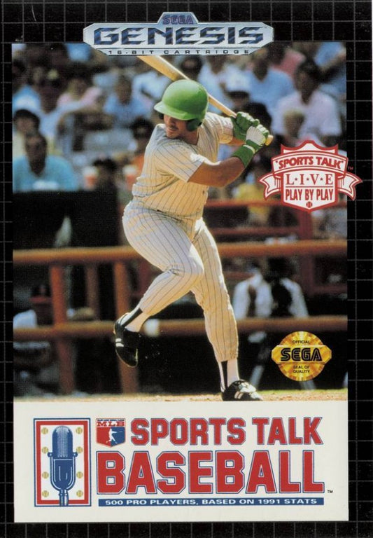 Sports Talk Baseball cover art for Sega Genesis (GEN) video game