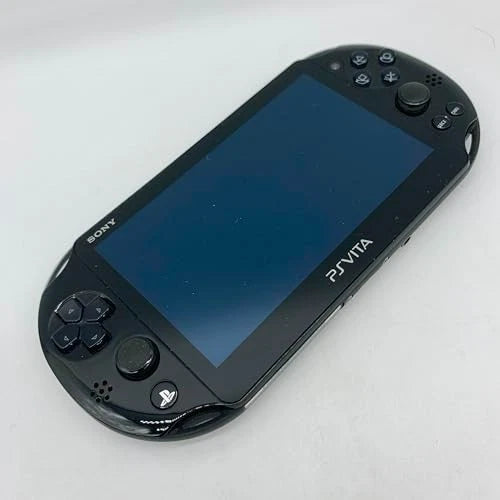 PS Vita 2000 console slim handheld gaming system Sony portable gaming device WiFi model touchscreen OLED replacement LCD lightweight rechargeable retro gaming console for PlayStation fans front 
