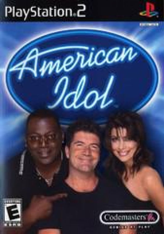 American Idol cover art for PlayStation 2 (PS2) video game