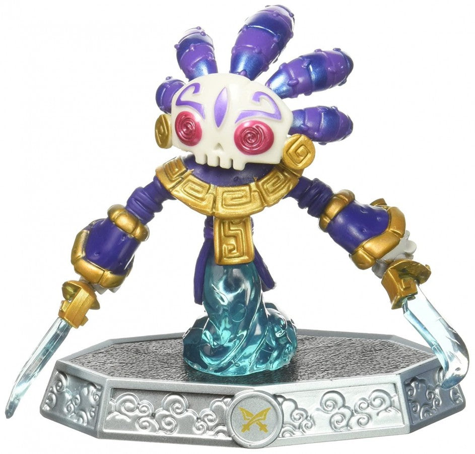 Bad Juju Skylanders Imaginators sensei character figure collectible toy air element warrior portal compatible game piece skull themed fighter figure for Skylanders fans