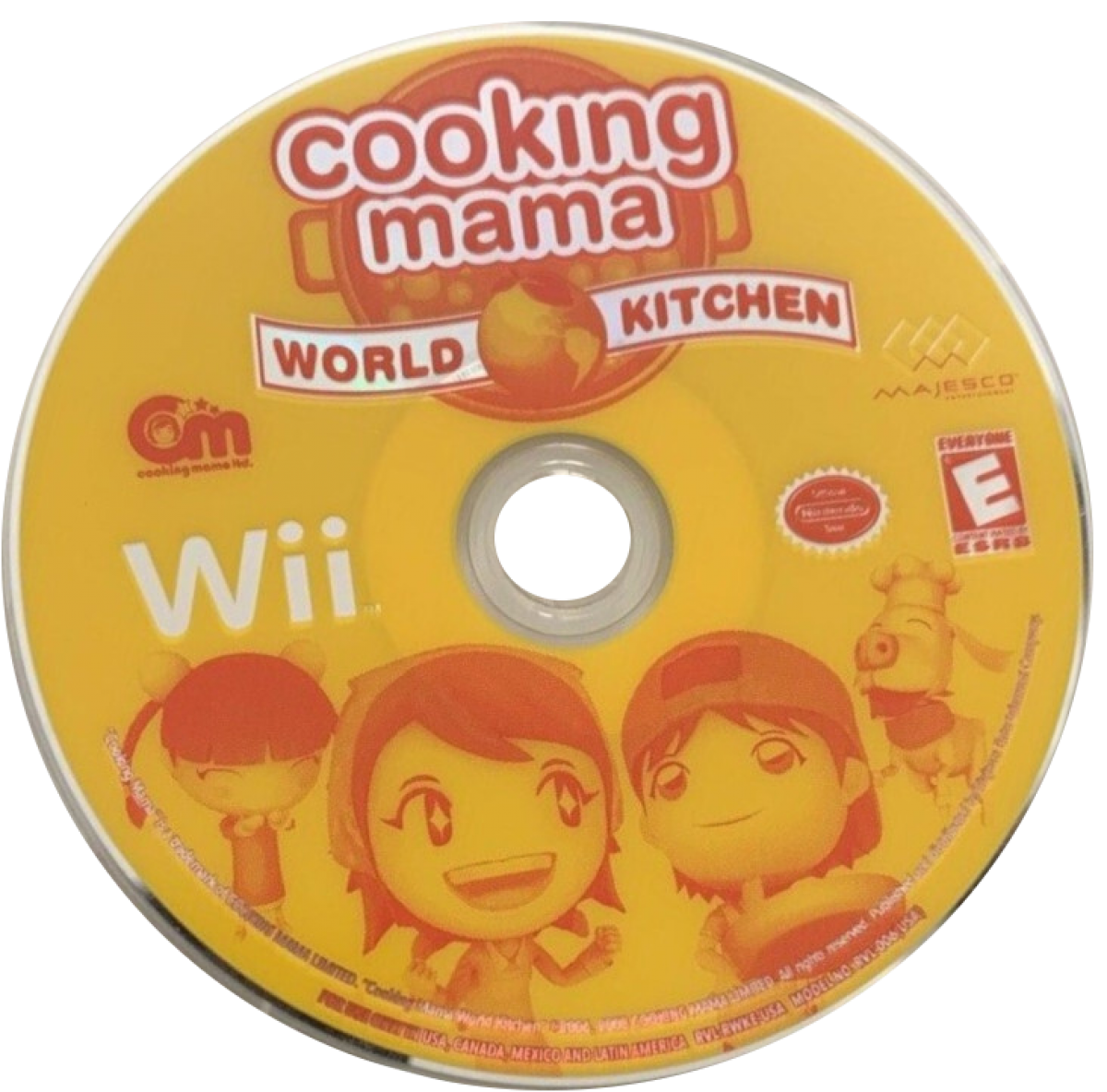 Cooking Mama: World Kitchen front disc cover art for Nintendo Wii (Wii) video game
