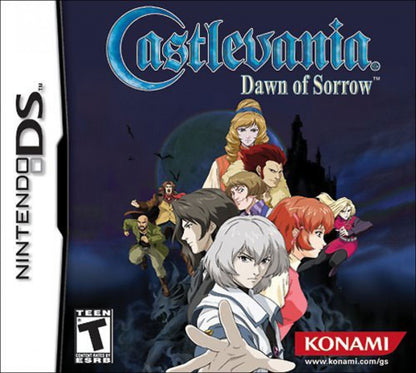 Castlevania: Dawn of Sorrow cover art for Nintendo DS (DS) gothic action RPG video game