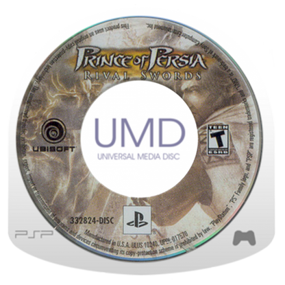Prince of Persia: Rival Swords disc for PlayStation Portable (PSP) action-adventure game