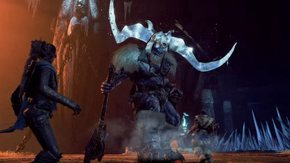 Dungeons & Dragons Dark Alliance PlayStation 4 action RPG real-time combat co-op multiplayer Icewind Dale setting Drizzt Do'Urden Catti-brie Wulfgar Bruenor Battlehammer legendary monsters frost giants beholders white dragons Tuque Games gameplay screenshot