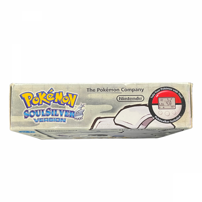 Pokémon SoulSilver Version Pokéwalker Bundle Nintendo DS DS video game featuring Pokémon role playing gameplay Johto region adventure Pokémon catching training and battling classic Pokémon characters rival battles gym leader challenges legendary Pokémon exploration Pokéwalker pedometer accessory walking based gameplay wireless connectivity and collectible bundle edition retro Nintendo handheld gaming collection collectible gaming appeal box art