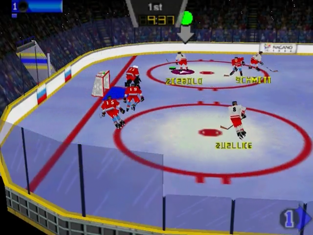 Olympic Hockey 98 gameplay for Nintendo 64 (N64) video game