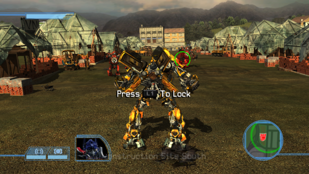 Transformers The Game PlayStation 3 PS3 video game featuring action adventure gameplay Autobots and Decepticons transforming robot combat vehicle driving missions city environments enemy battles special abilities and classic PlayStation 3 gameplay retro video game collection collectible gaming appeal gameplay