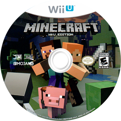 Minecraft WiiU Edition disc cover art for Nintendo Wii U (WiiU) video game