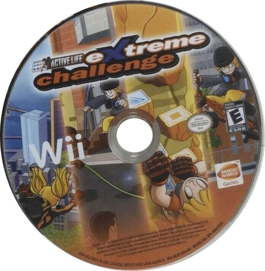 Active Life: Extreme Challenge disc cover art for Nintendo Wii (Wii) video game