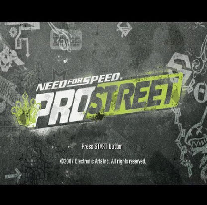 Need for Speed: ProStreet [Greatest Hits] – PlayStation 2 (PS2) street racing video game title screen