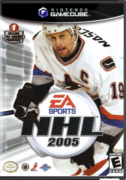 NHL 2005 cover art for GameCube (GC) video game