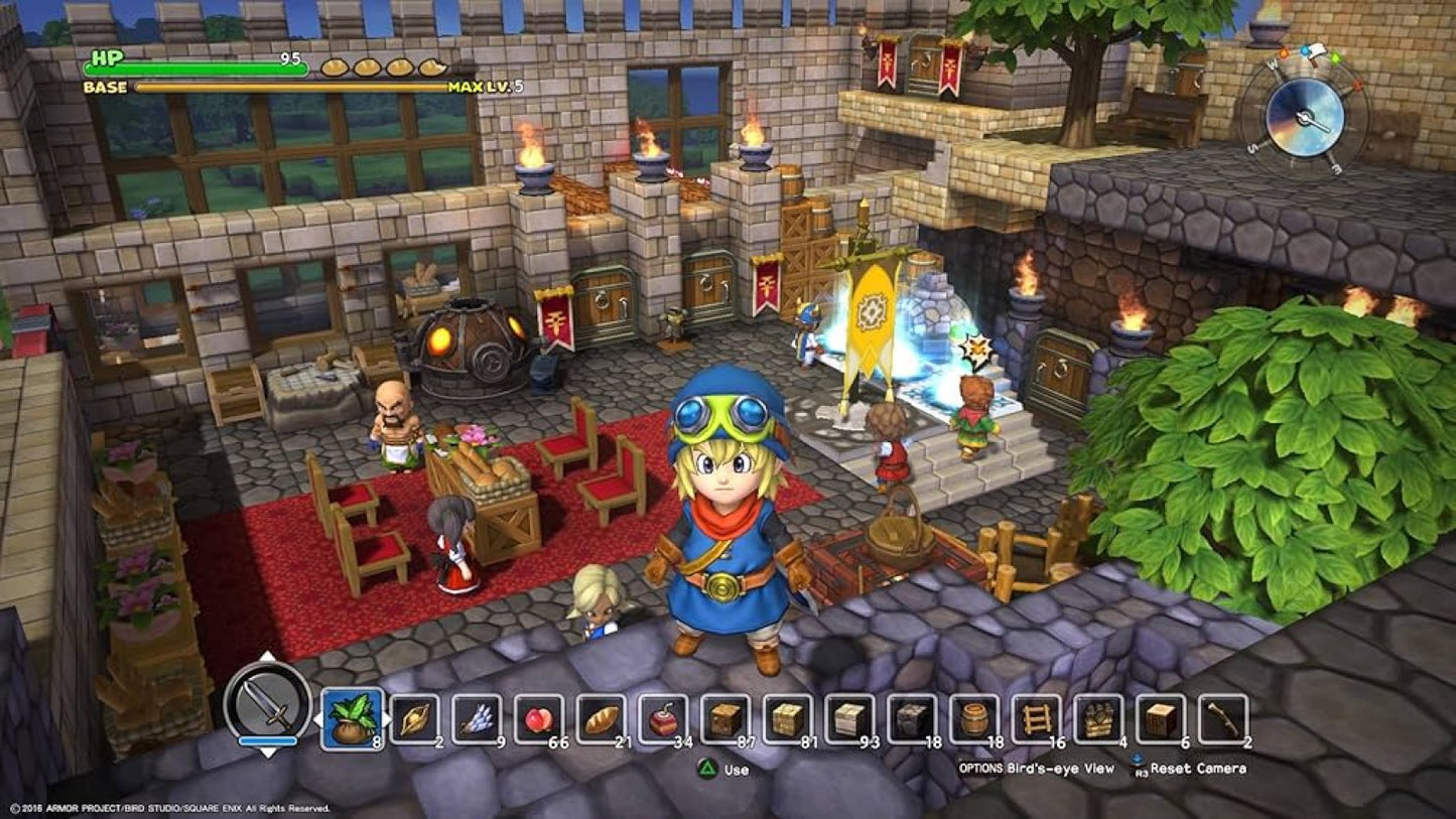 Dragon Quest Builders Day One Edition PS4 game featuring creative sandbox building, action RPG gameplay, and bonus Day One content set in the Dragon Quest universe gameplay screenshot