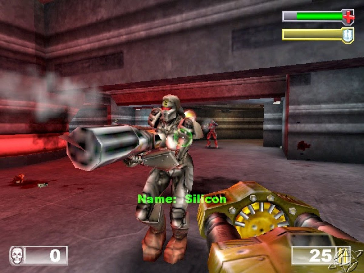 Unreal Tournament PlayStation 2 PS2 for first person shooter video game fans featuring fast paced arena combat futuristic weapons intense multiplayer battles single player tournament mode competitive gameplay sci fi environments classic FPS action collectible gaming appeal gameplay
