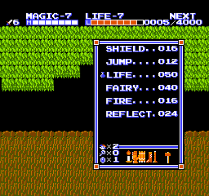 The Legend of Zelda II The Adventure of Link Nintendo Entertainment System NES for retro video game enthusiasts featuring side scrolling action role playing gameplay overworld exploration challenging sword combat magic abilities dungeon exploration classic Nintendo adventure and collectible gaming appeal gameplay