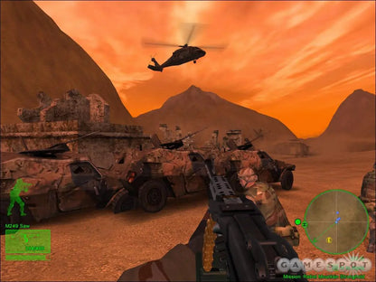 Delta Force Black Hawk Down Team Sabre PlayStation 2 PS2 for tactical military shooter video game fans featuring special forces combat missions realistic weapons squad based strategy desert warfare environments stealth operations multiplayer battles intense modern military action collectible gaming appeal gameplay