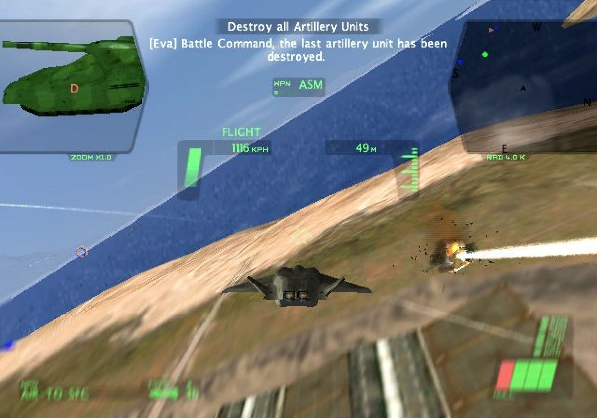 Dropship: United Peace Force gameplay for PlayStation 2 (PS2) futuristic military flight-combat action video game