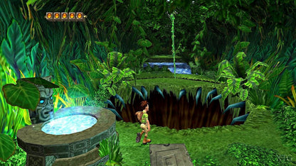 Pitfall The Lost Expedition for Xbox featuring adventure platforming in jungle environments gameplay