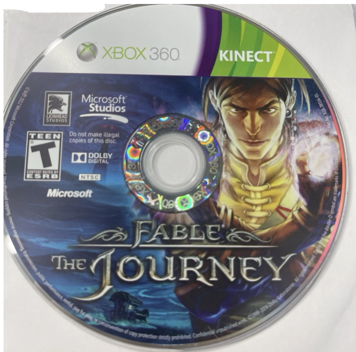 Fable: The Journey disc for Xbox 360 (X360) action role-playing video game