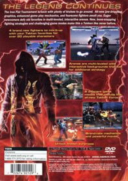 Tekken 4 Greatest Hits PlayStation 2 PS2 for retro video game enthusiasts featuring classic 3D fighting gameplay iconic Tekken characters intense martial arts battles interactive environments powerful combos arcade action and collectible gaming appeal back