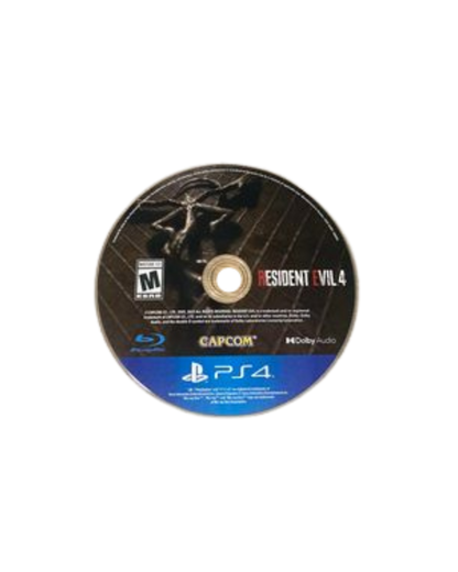 Resident Evil 4 disc cover art for PlayStation 4 (PS4) video game. 