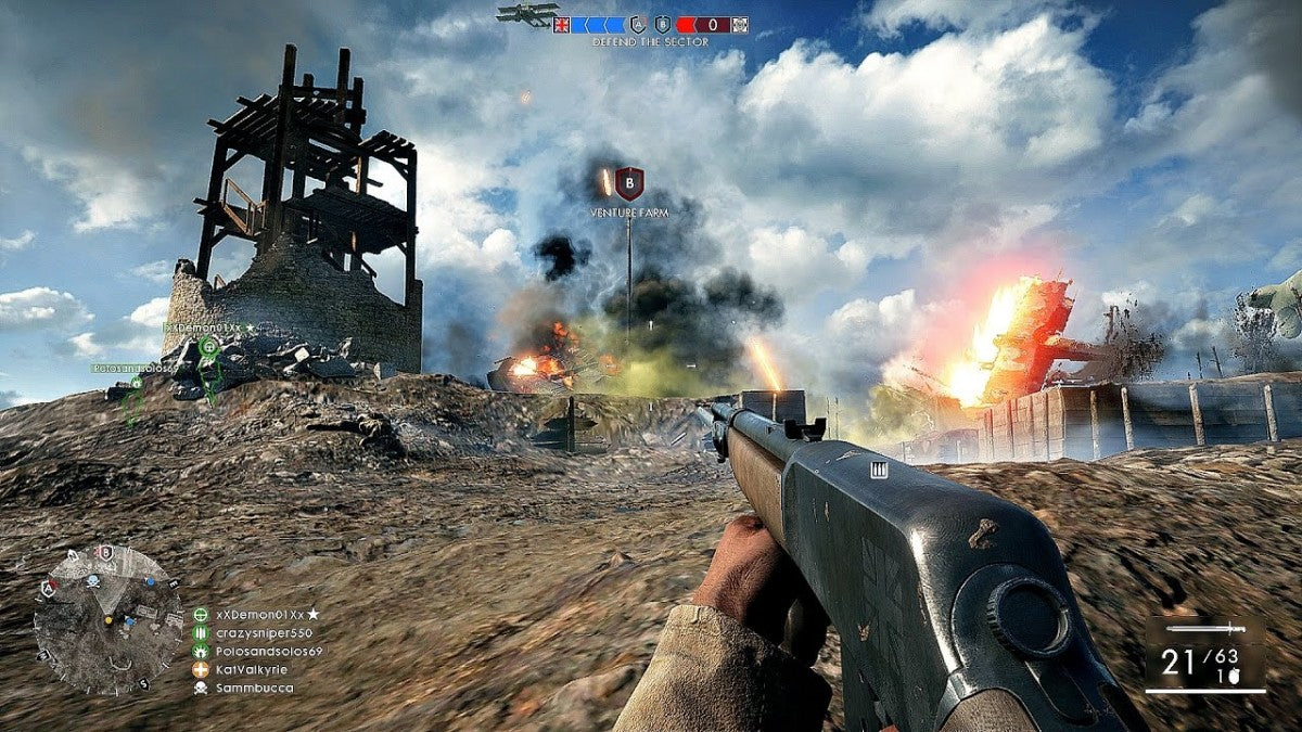 Battlefield 1 [Early Enlister Deluxe Edition] gameplay for PlayStation 4 video game.  