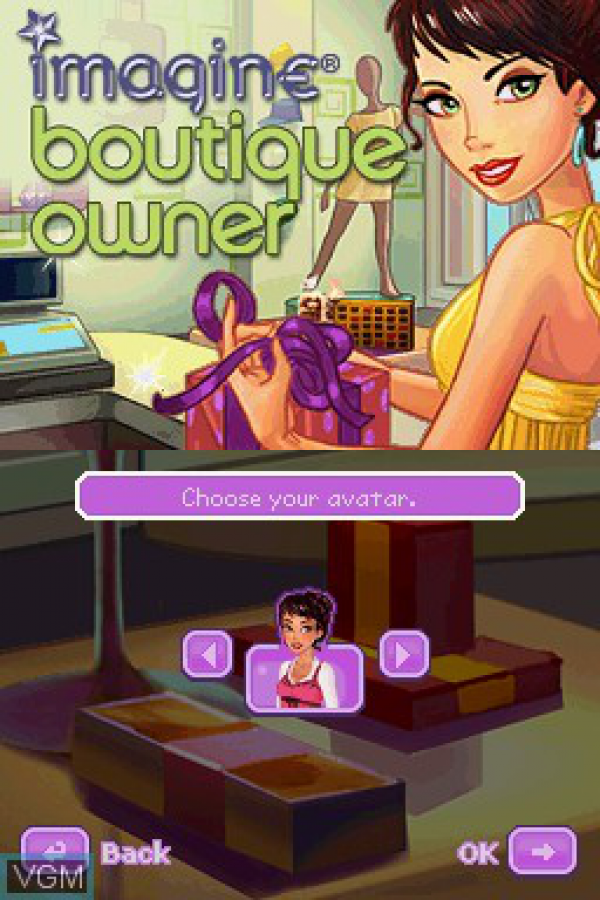 Imagine: Boutique Owner – Nintendo DS: Design and manage your own fashion boutique, create outfits, and serve stylish customers character select