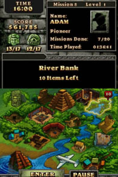 Amazing Adventures The Forgotten Ruins Nintendo DS for puzzle adventure video game fans featuring hidden object gameplay ancient ruins exploration artifact discovery challenging puzzles touch screen controls mystery solving exotic locations brain teasing challenges collectible gaming appeal gameplay