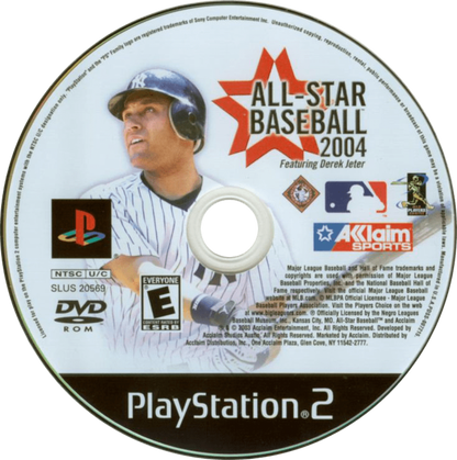 All-Star Baseball 2004 PS2 sports baseball video game disc