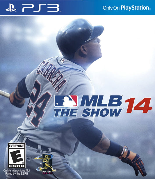MLB 14 The Show PlayStation 3 PS3 video game, baseball sports simulation, realistic gameplay, multiplayer modes, Sony console title cover art