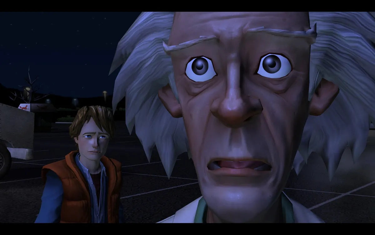 Back to the Future The Game featuring episodic adventure gameplay based on the iconic sci-fi film series Gameplay Image